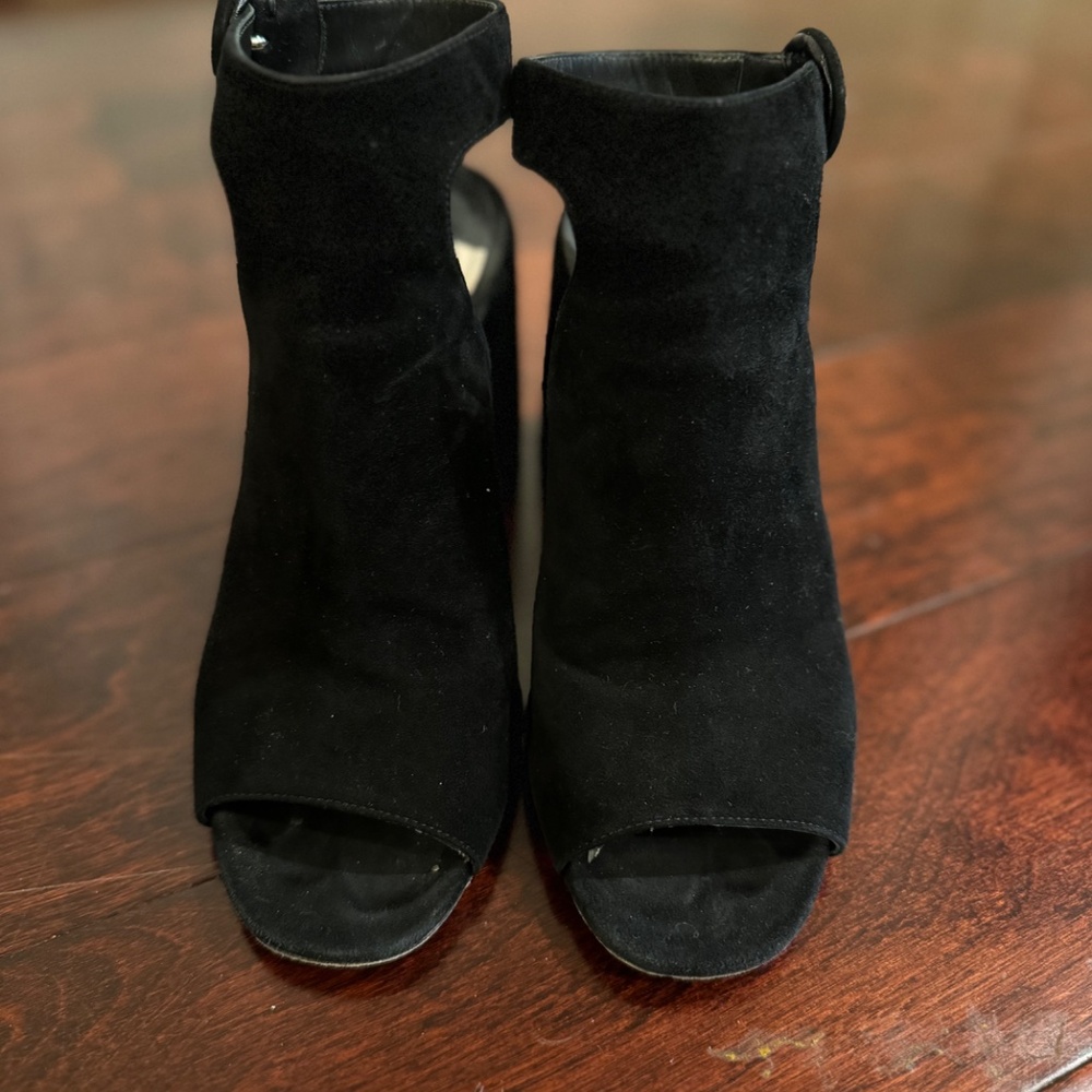 PRADA Peep Toe Suede Slingback Sandals Size 36 (Box NOT included) - Picture 2 of 5